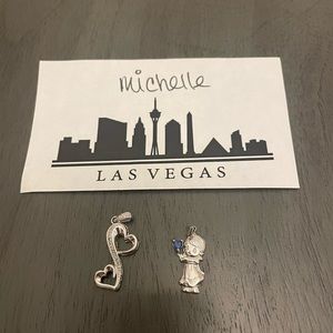 Silver Hearts & Precious Moments Pendants